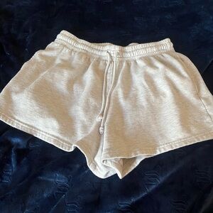 Aeropostale Women's Athletic Cream Shorts